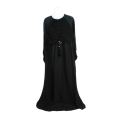 Women's Long Plated Embellished Top Abaya