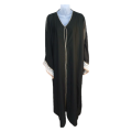 Women's TMS Long Crocheted Sleeved Abaya