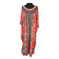 Womens Noorani Long Short Sleeved Kaftan