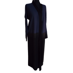 Womens Long mid crocheted Abaya